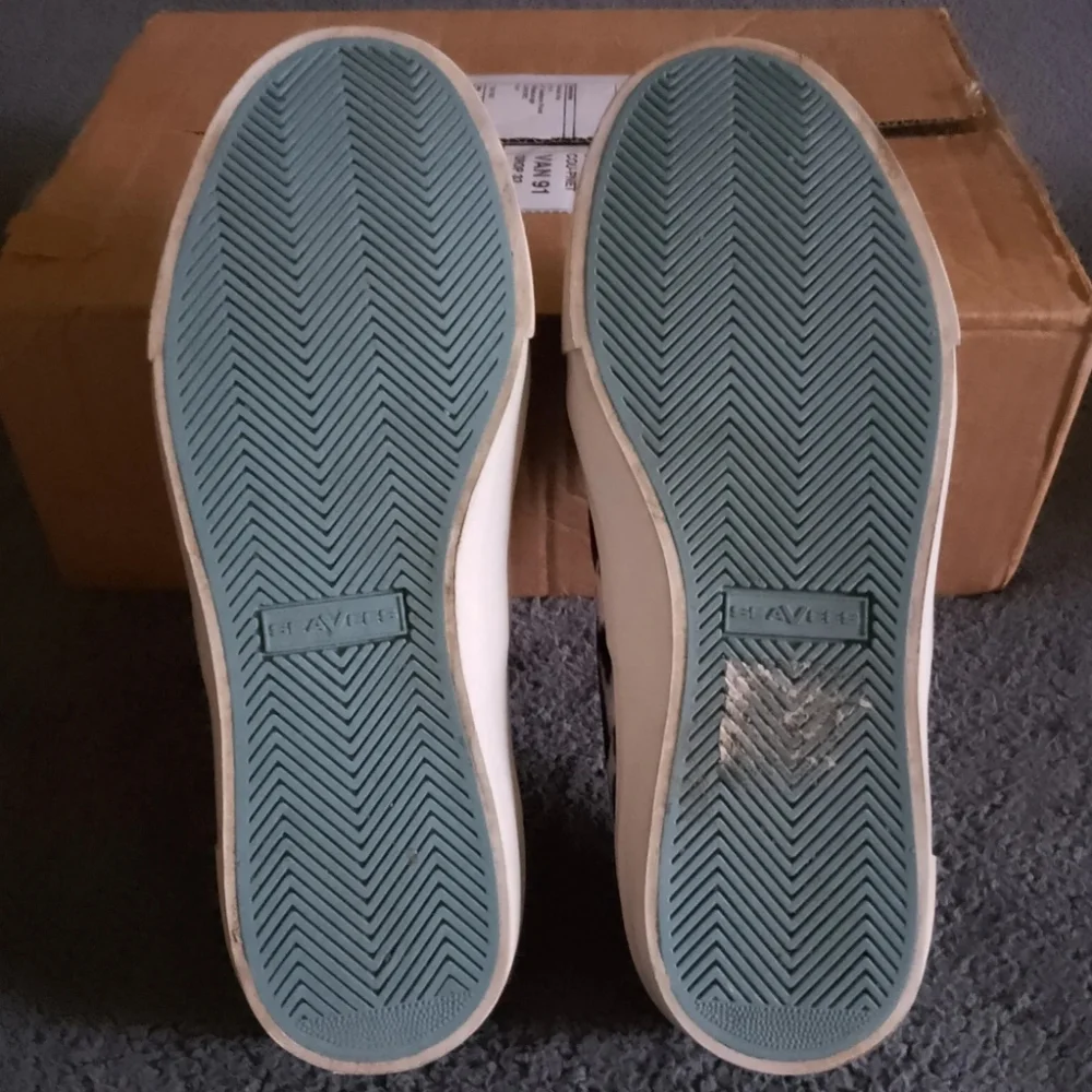 J. Crew Trainers Women's 7.5 White SeaVees Legend Black Leopard Print Velvet Low - Picture 12 of 12